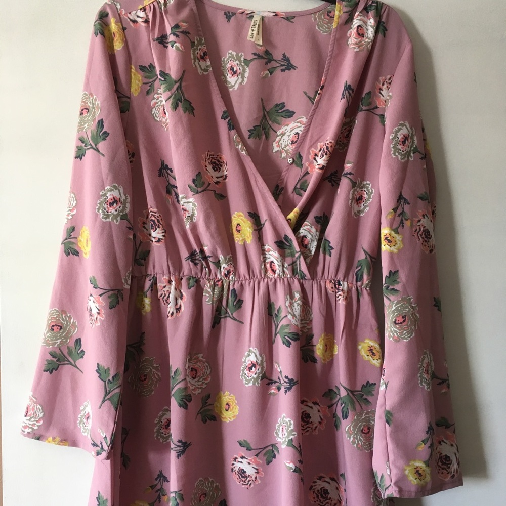 Long sleeve floral Tunic/dress